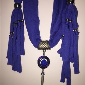 Pendant Necklace Scarf Charm Jewelry Necklace